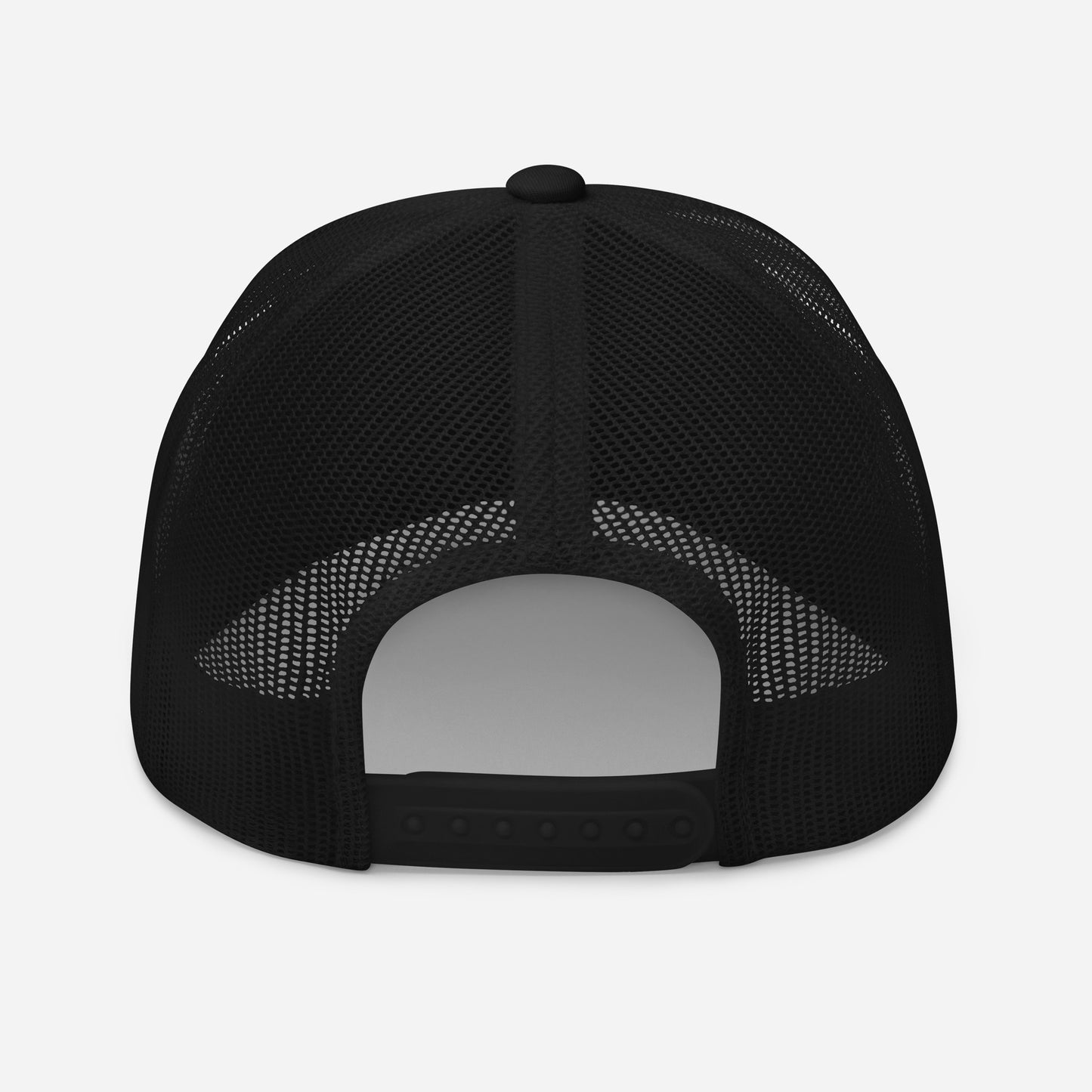 813SSED black on black trucker cap