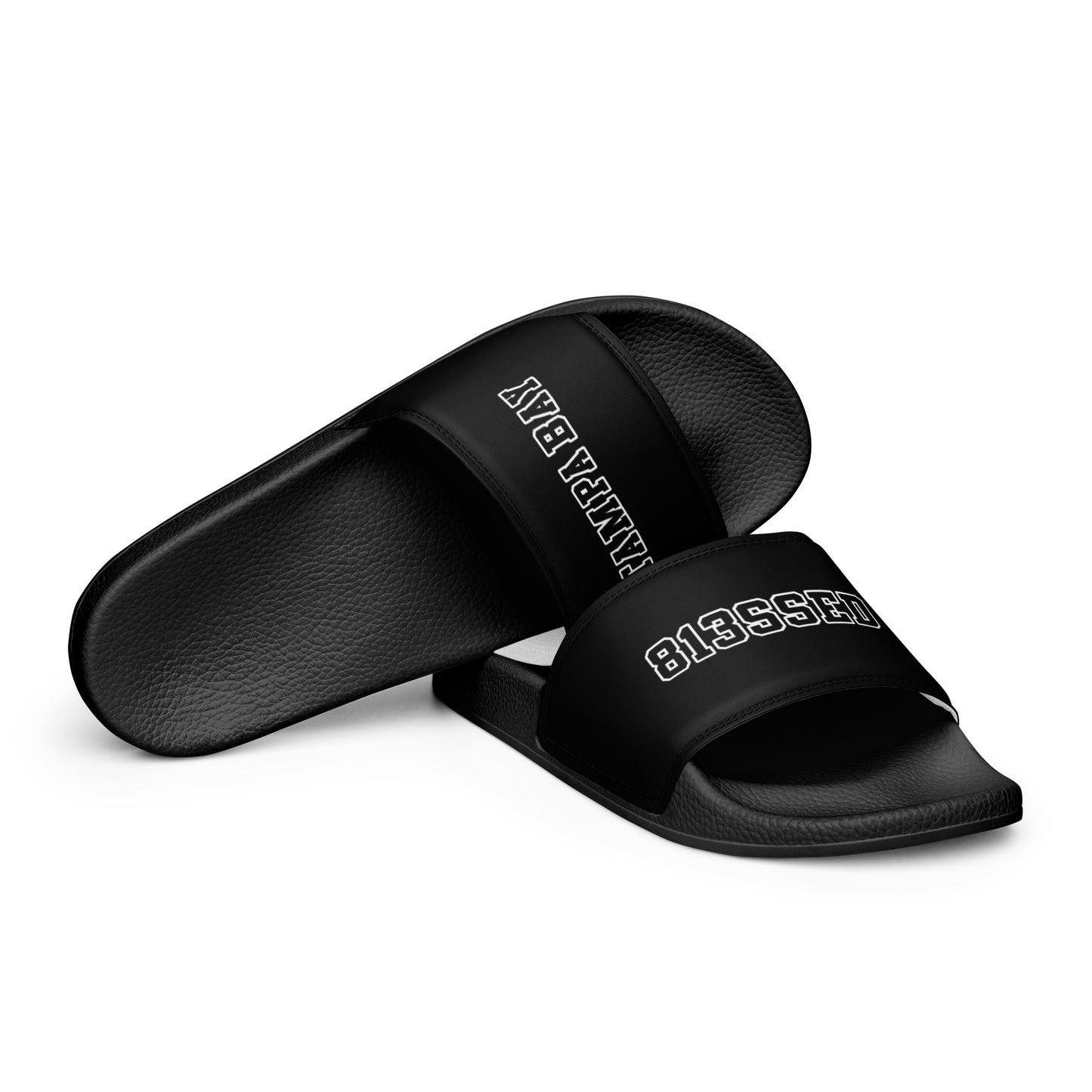 813SSED women's slides in black