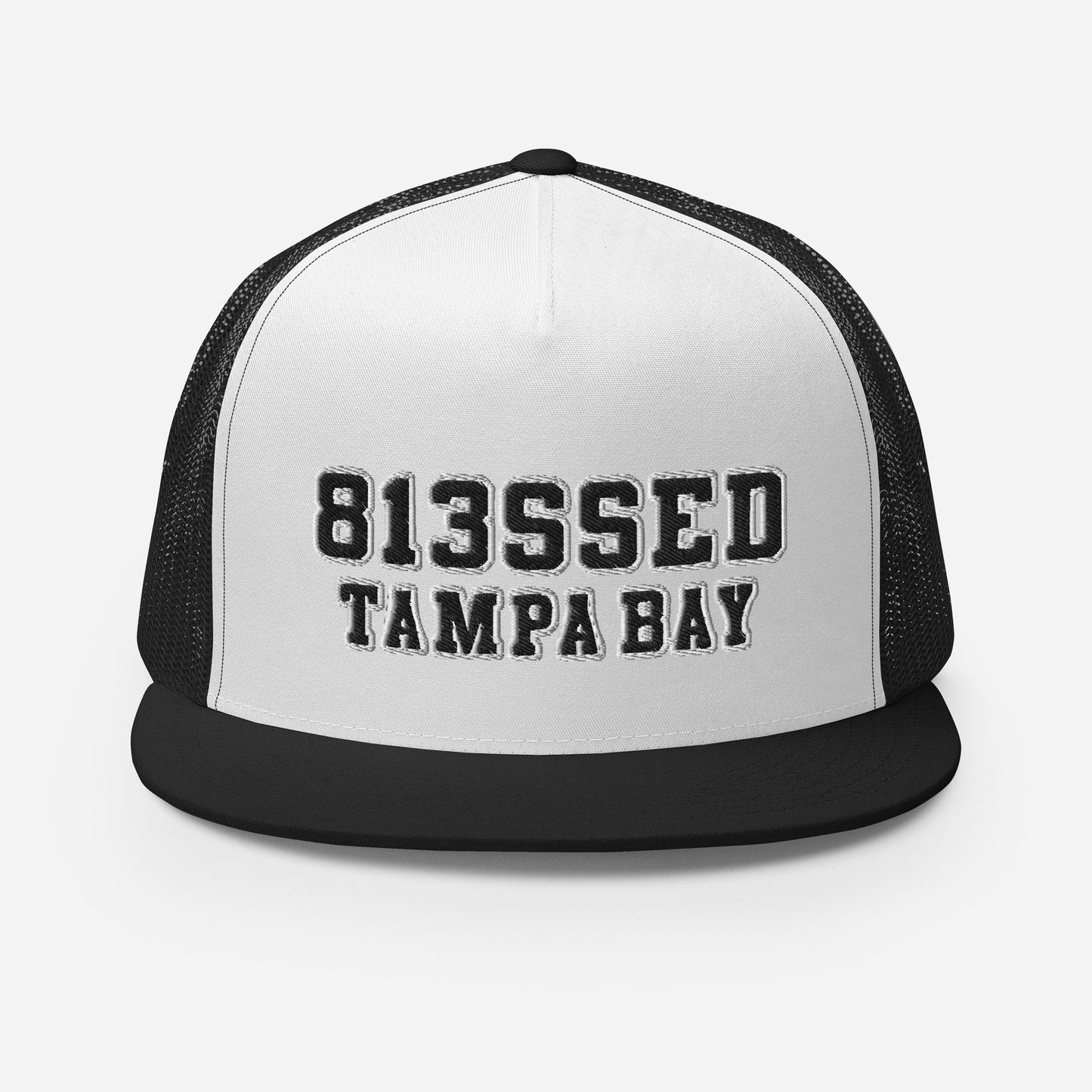 classic 813SSED black on white trucker cap