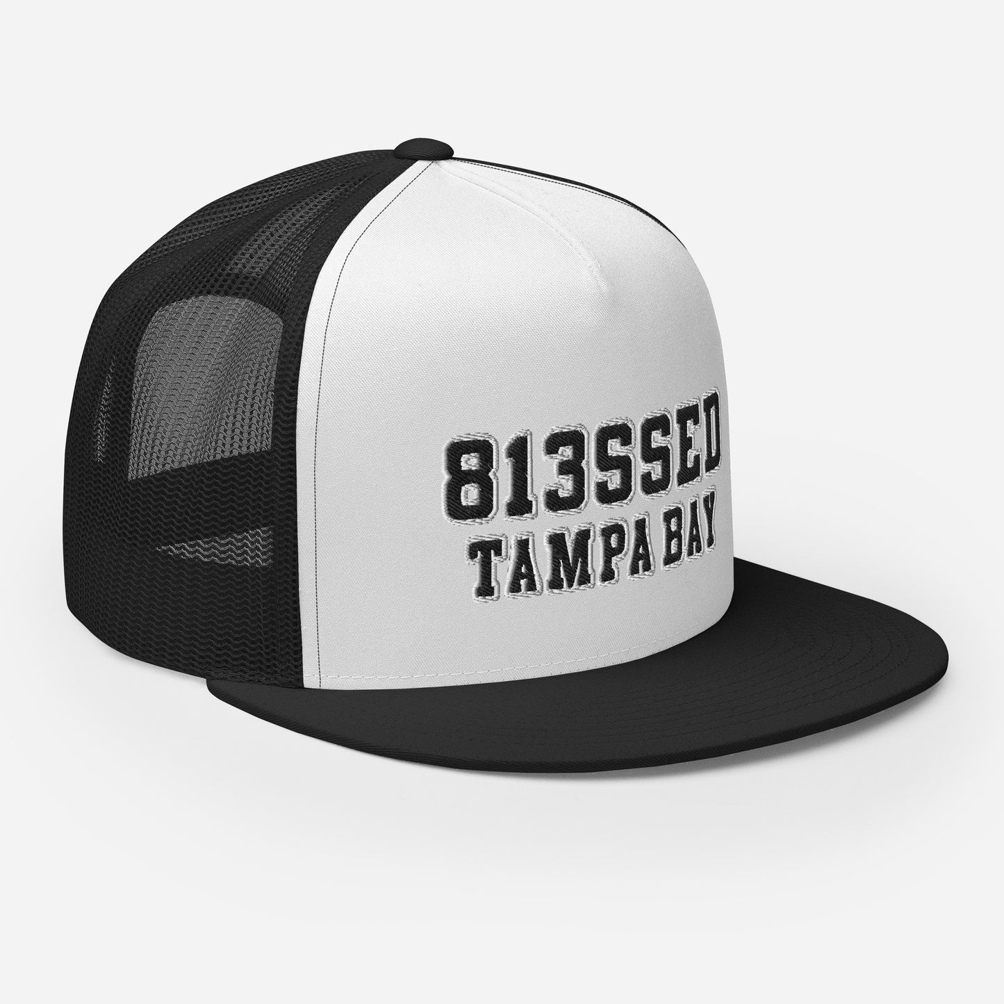 classic 813SSED black on white trucker cap